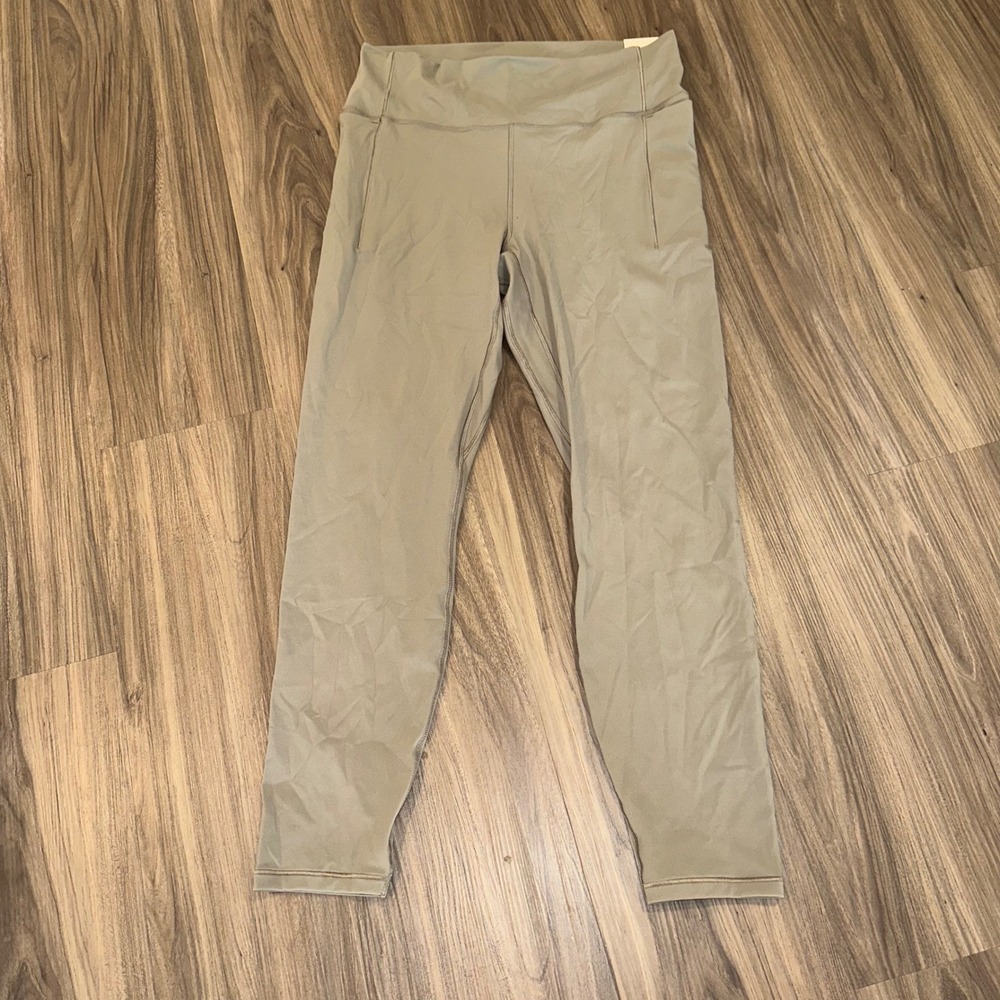 CALIA Inspire Collection High Rise‎ 7/8 Legging Womens Size XL khaki Pocket